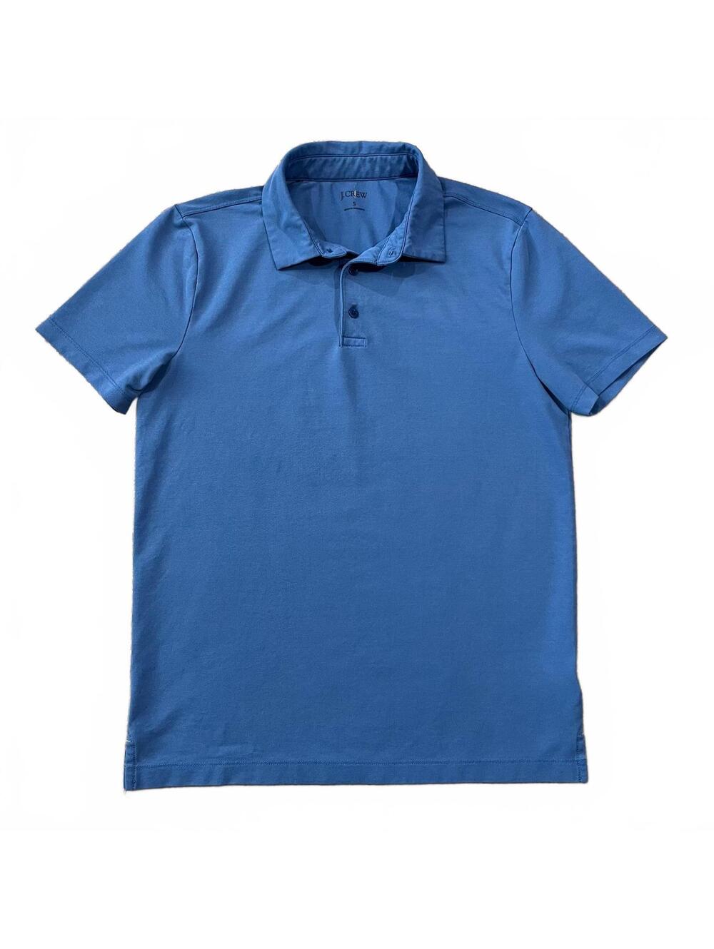J.Crew Men's Performance Piqué Polo Shirt Blue Size Small